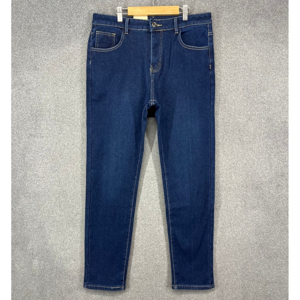 Bridgehead Angle Fleece Lined Jeans Mens 32x30 Blue Thermal Workwear Insulated